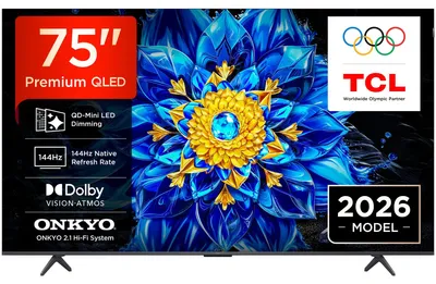 Produktbild von TCL QLED810L 75QLED810L, 190,5 cm (75"), 3840 x 2160 Pixel, QD-Mini LED, Smart-TV, WLAN, Schwarz