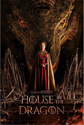 House Of The Dragon - Poster, Rhaenyra Targaryen TA9816 (Einheitsgröße) (Rot/Braun)