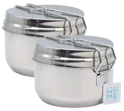Obrázek produktu pro Home Elements Třídílný ešus nerezový Množství: 2 ks