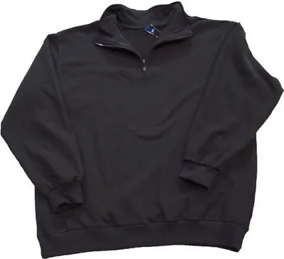Produktbild von DAVE´S Troyer Sweatshirt Herren Übergröße schwarz