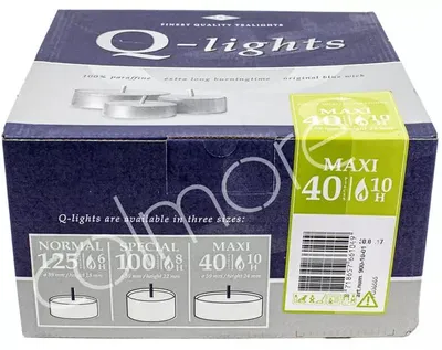 Image de Q-Lights, durée maximale : 10 heures, quantité : 40 pièces