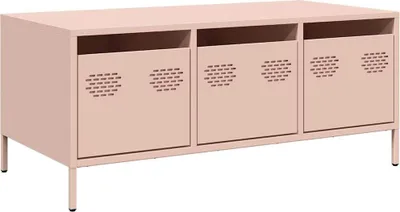 Obrázek produktu pro Konferenční stolek růžový 101,5 x 50 x 43,5 cm ocel