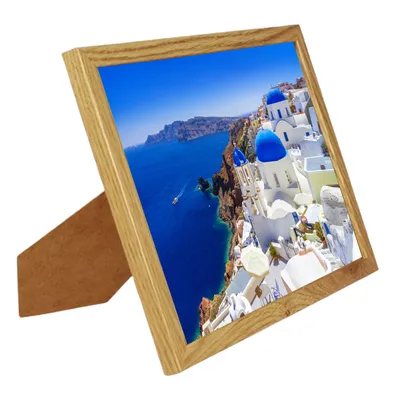 Obrázok produktu pre BD ART rám na fotografie 21x30 cm, rám na fotografie, diplomy, certifikáty, A4, dub, s plexisklom, MDF drevo, moderný fotorámik na zavesenie na stenu