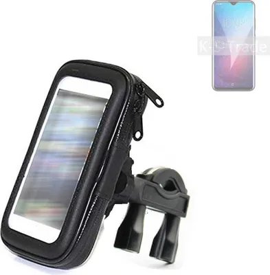 Produktbild von K-S-Trade Fahrrad-Halterung kompatibel mit Oukitel Y4800 Handy-Halterung Halter Lenkstange Fahrradhalterung Motorrad Bike Mount Wasserabweisend