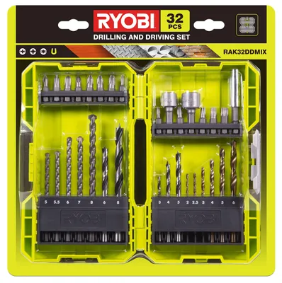 Produktbild von RYOBI Gemischtes Bohrer und Schraubendreher-Bits Set RAK32DDMIX, 32-teilig