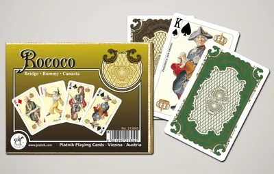 Immagine prodotto di Carte da gioco Piatnik 2 mazzi, Rococò