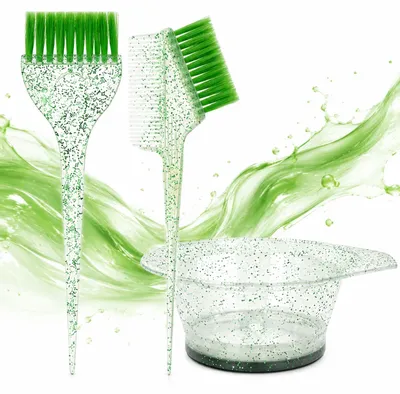 Immagine prodotto di Ciotola per tintura capelli con 2 pennelli da parrucchiere TRIO-B, Immagine generata dall'IA
