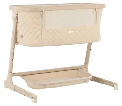 Produktbild von Qute Q-Wiggle Electric Co-Sleeper Cream - White Wash