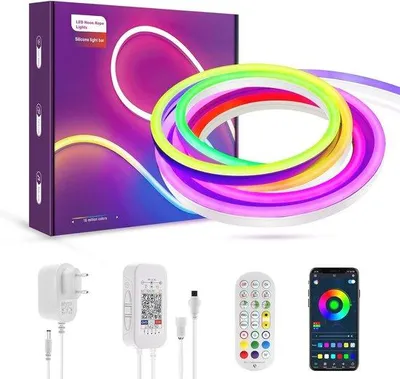 Obrázok produktu pre Flexibilné, vodotesné a prachotesné LED neonové pásiky s Bluetooth pre vonkajšiu a vnútornú dekoráciu