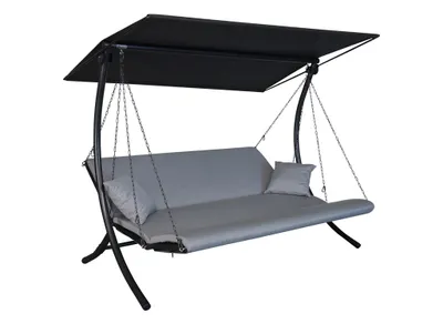 Produktbild von Hollywoodschaukel Swing 3-Sitzer Zip granit