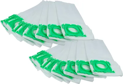 Produktbild von vhbw 20x Staubbeutel kompatibel mit Sebo Airbelt K1 Komfort, K1 ECO 1200, K1 ECO 700, K1 Family, K1 Hunter, K1 Staubsauger - 35cm x 12cm Weiß