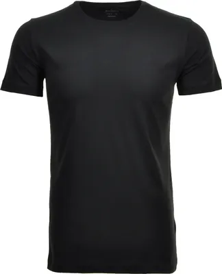 Produktbild von Größe M Ragman Herren T-Shirt Doppelpack rundhals Body Fit schwarz Modell 48000