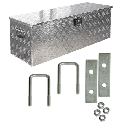 Produktbild von Truckbox Box Werkzeugkiste Anhängerbox Alubox Deichselbox Aluminium D160 inkl. Montagesatz Trucky