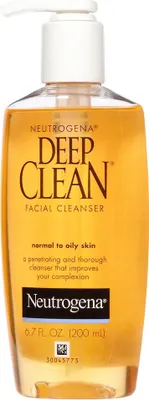 Produktbild von Reinigungsgel, Neutrogena, Deep Clean, Tiefenreinigung, gegen Talg, für normal-ölige Haut, alkoholfrei, 200ml