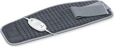 Obrázek produktu pro BEURER vyhřívací podložka na záda 69x28cm 100W 3ks. BSS vypínací šedá HK 49 GREY