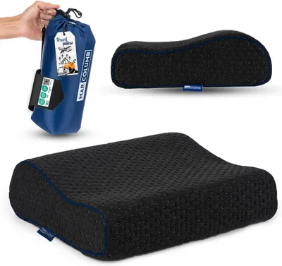 Productafbeelding van Reiskussen 35 x 30 x 10 cm, geheugenschuim, temperatuurregulerende hoes, voor reizen