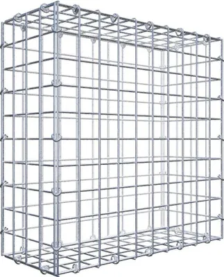 Produktbild von Gabione 50 cm x 50 cm x 20 cm (L x H x T), Maschenweite 5 cm x 5 cm, C-Ring