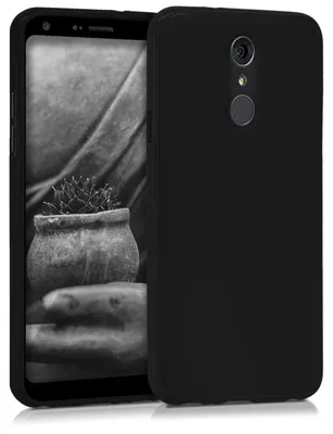 Produktbild von kwmobile Handyhülle für LG Q7 / Q7+ / Q7a (Alpha) Hülle - TPU Case - Kabelloses Laden - Schutzhülle Cover in Schwarz matt