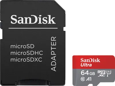 Obrázok produktu pre SanDisk Ultra microSDXC A1 64GB 64GB 140MB/s Adapt.SDSQUAB-064G-GN6MA