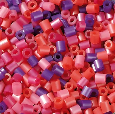Produktbild von KNORR PRANDELL Bügelperlen-Mix Kunststoff perlglanz pink/lila
