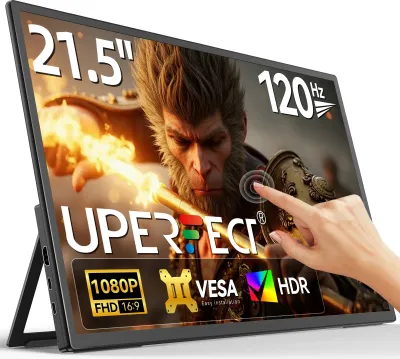 Immagine prodotto di monitor da 21,5 pollici, frequenza di aggiornamento 120 Hz, risoluzione 1920 x 1080, touchscreen, connettore Eu