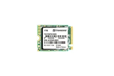 A close-up shot of a single M.2 SSD on a white background.