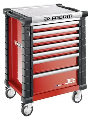 Image de Servante d'atelier vide FACOM JET.7M3APF - 7 tiroirs - rouge