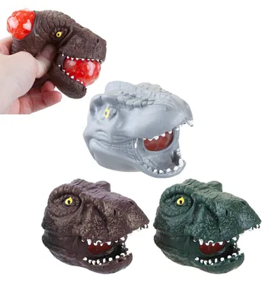 Produktbild von Matschiger Kopf eines Dinosauriers mit Perlen 1 Stück
