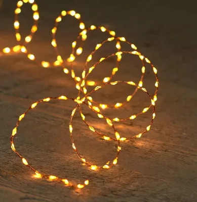 Produktbild von Anna's Collection Weihnachtsbeleuchtung 132 LED 2 Meter Kupferdraht batteriebetrieben