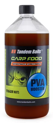 Produktbild von Tandem Baits Carp Food PVA Booster Tigernuss Erdmandel, Karpfen-Booster Flüssig, Karpfen Angeln ohne Mühe, Boilies Köder zum Große-Fische-Angeln, Karpfenzubehör Profis & Hobby-Angler 1000 ml