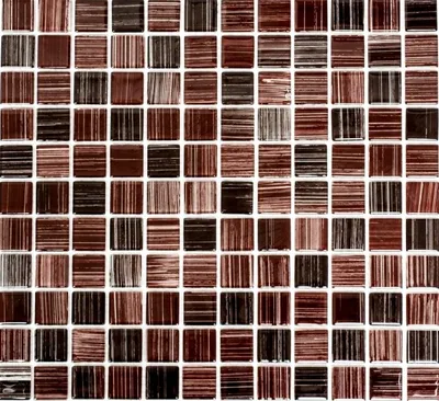 Produktbild von Mosaikfliese Transluzent strichbraun Glasmosaik Crystal strichbraun MOS64-1309_f | 10 Mosaikmatten