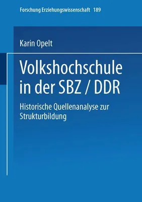Produktbild von Volkshochschule in der SBZ/DDR