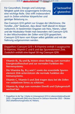 Obrázek produktu pro Koenzym Q10 + B-vitamíny Double Heart 30ks