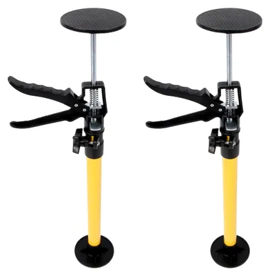 Produktbild von 2 Teleskop-Stützstangen, 50–115 cm lange Stützstangen für Schränke, zur Deckenmontage, für Türrahmen und Hängeschränke
