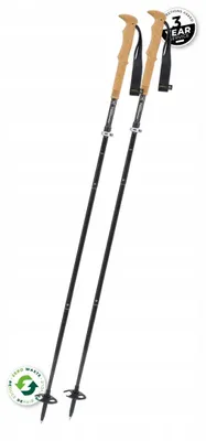 Zdjęcie produktu dla Kije trekkingowe Komperdell Fxp Carbon The Erlkonig - czarne/białe, 125 cm