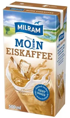 Produktbild von Milram Moin Eiskaffee Milchmischgetränk im Trinkpäckchen 500ml