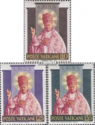 Produktbild von Briefmarken Vatikanstadt 1954 Mi 220-222 (kompl.Ausg.) postfrisch Papst Pius X.
