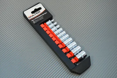 Produktbild von Steckschlüsselsatz 6kt Nüsse Einsatz Set 1/4 6 kant 4-13 mm