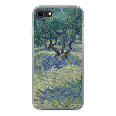 Produktbild von MuchoWow® Handyhülle Schutzhülle Hülle für iPhone SE 2022 Der Olivenhain - Vincent van Gogh Silikon Softcase Handy Hülle - Schutzhülle