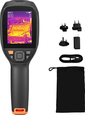 Produktbild von SucceBuy Wärmebildkamera mit TISR Superauflösung 512 x 384, Thermokamera mit 2MP visueller Kamera, 256 x 192 IR-Auflösung, 25 Hz Bildwiederholfrequenz, Temperaturbereich von -20 °C bis 550 °C, 4 Bildmodi und 7 Farbpaletten