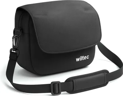 Immagine prodotto di Wiltec borsa manubrio bici 7 l, borsa compatta per manubri 21 x 9 x 21 cm, borsa manubrio con tracolla, ideale per e-bike, bici da strada, gravel bike