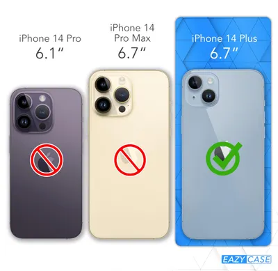 Produktbild von EAZY CASE - TPU Hülle für Apple iPhone 14 Plus, TPU Case stoßfeste Handyhülle, weiches Cover mit Kameraschutz, Silikonhülle in Natur
