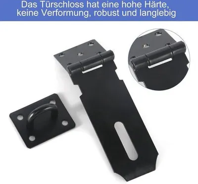 Produktbild von Famanu Türschloss Set aus rostfreiem Stahl - Sicherheitslösung für Garten- und Holztüren