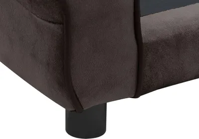 Produktbild von vidaXL Hundesofa Braun 72x45x30 cm Plüsch