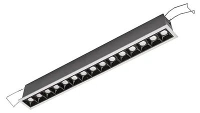 Produktbild von GFA 15-flammiger Einbaustrahler, 30 W, 2400 lm, 3000 K, Satinweiß, mit blendfreier Optik – Gealuce