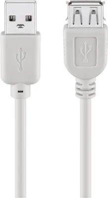 Obrázok produktu pre goobay USB 2.0 Hi-Speed predlžovací kábel sivý 1,8 m