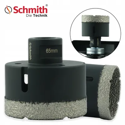 Produktbild von Schmith Diamantbohrkrone M14 / 65 mm Holzlochsäge Dosenbohrer Lochkreissäge Holz Bohrer