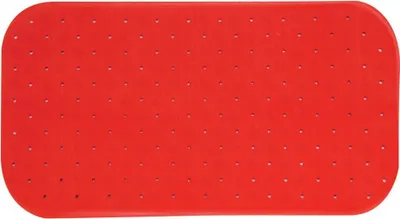 Produktbild von MSV Premium Duschmatte Badematte Badewannenmatte Badewanneneinlage antibakteriell rutschfest mit Saugnäpfen - Rot - duftet nach Rosen - ca. 36 x 76 cm - waschbar bei 60° Grad