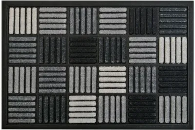 Produktbild von Nestor Fußabtreter Gummi für Außen 45x75 cm Grau