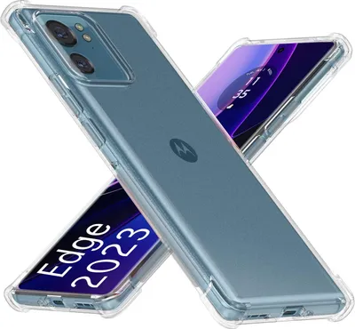 Produktbild von Hülle für Motorola Edge 40 / Edge (2023) Weich Transparent Handyhülle mit Verstärkte Ecken Bumper Schutzhülle
